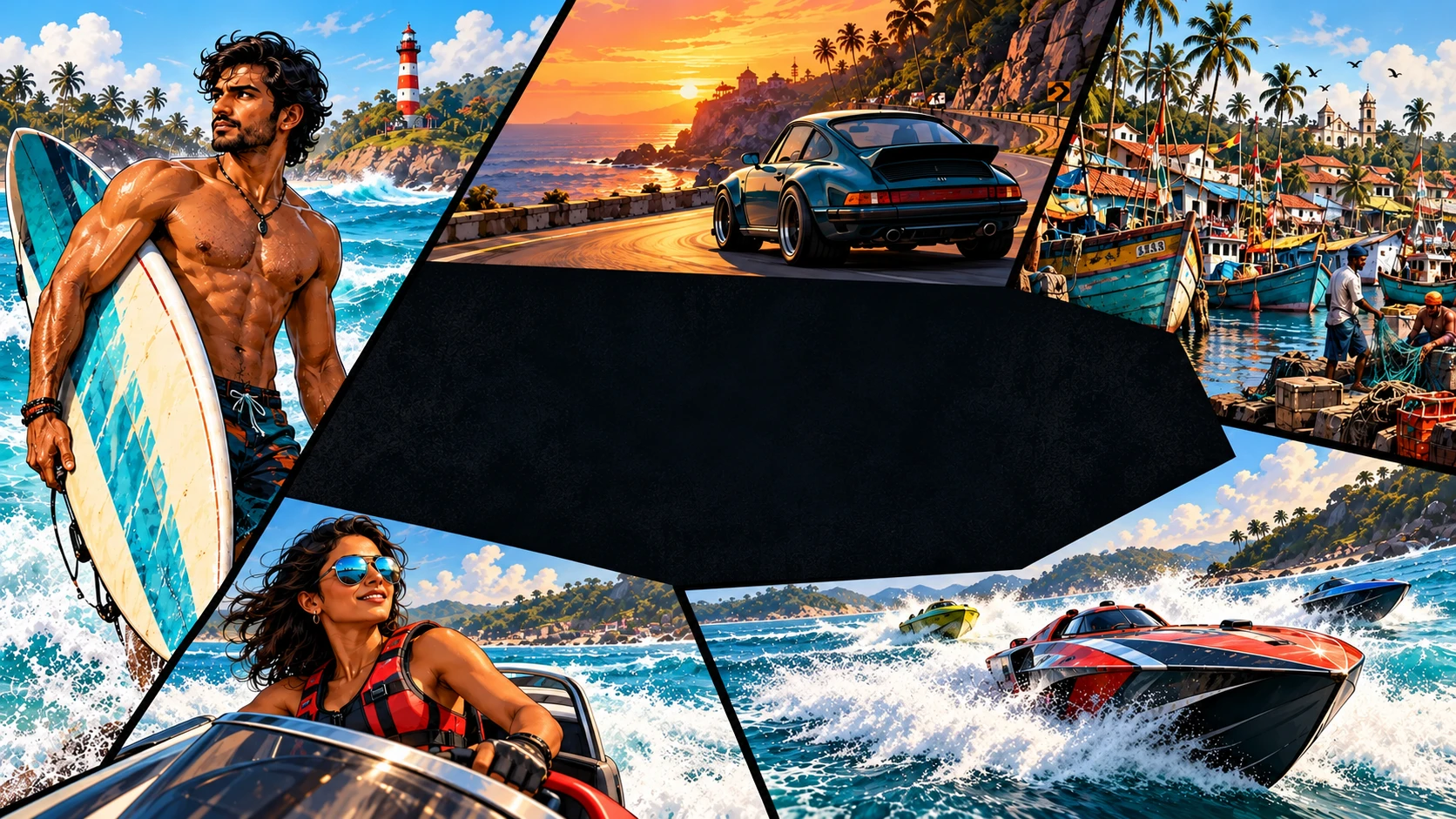 Coastal collage