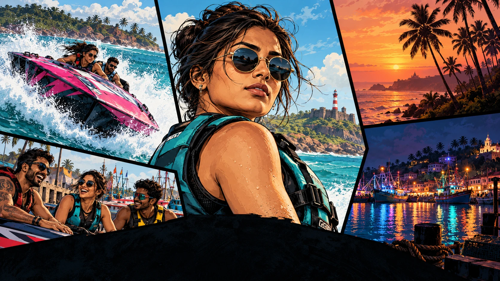 Postcard panels